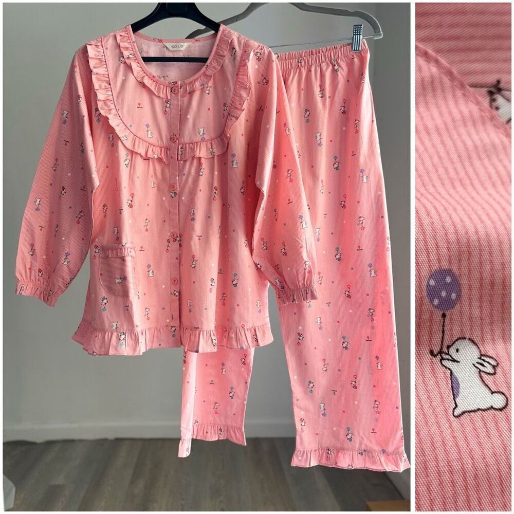Korean Boutique Solo Pajamas One Size (Small) Cotton
